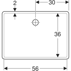 Umywalka wielofunkcyjna Publica, 60 cm, biała GEBERIT 360060000