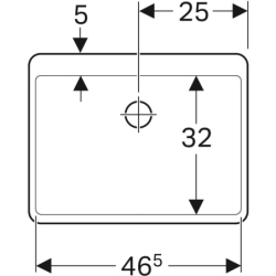 Umywalka wielofunkcyjna Publica, 50 cm, biała GEBERIT 361350000