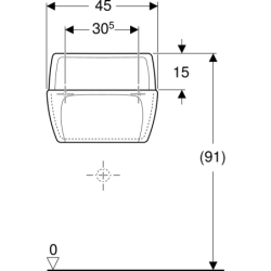Umywalka wielofunkcyjna Publica, 305 mm GEBERIT 367200000