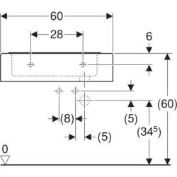 Umywalka do rąk dla dzieci Bambini B60 GEBERIT 326060000