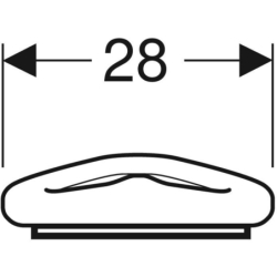 Deska sedesowa dla małych dzieci Bambini, czerwona GEBERIT 573338000
