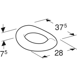 Deska sedesowa dla małych dzieci Bambini, szara GEBERIT 573348000