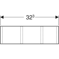 Smyle Square Wkład do szuflady, podział H, do szuflady dolnej, B32.3cm, H9.8cm, T20cm, lava GEBERIT 500.676.00.1