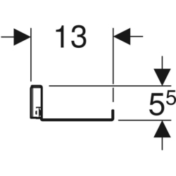 Półka iCon 45x5,5x13 lava mat Geberit 502.326.JK.1