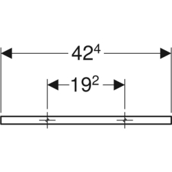 Uchwyt na ręczniki iCon 42,4x1,9x4,9 lava Geberit 502.328.JK.1
