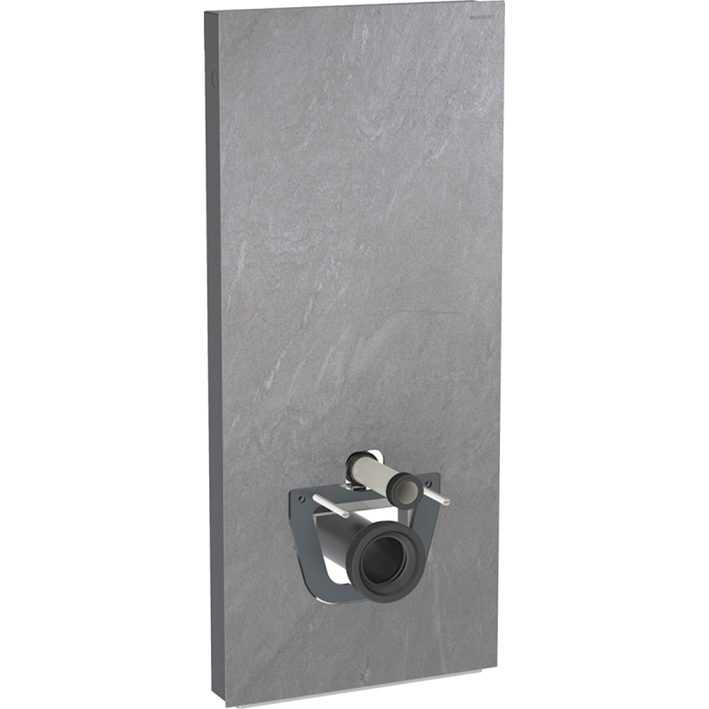 Moduł sanitarny Monolith do WC wiszącego, H114, imitacja betonu, boki czarne Geberit 131.031.00.5