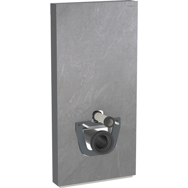 Moduł sanitarny Monolith do WC wiszącego, H101, imitacja betonu, boki czarne Geberit 131.022.00.5