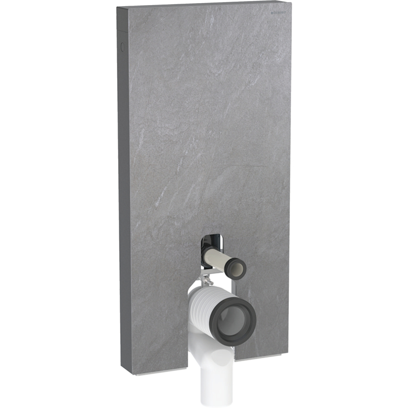 Moduł sanitarny Monolith do WC stojącego, H101, imitacja betonu, boki czarne Geberit 131.003.00.5