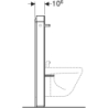 Moduł sanitarny Monolith do bidetu, H101, lava, boki czarne Geberit 131.030.JK.5