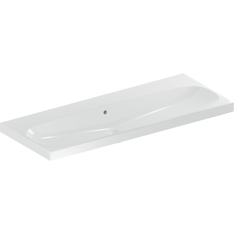 Umywalka Acanto B120cm, bez otworu, z przelewem Geberit 501.880.00.3