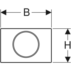 Przycisk uruchamiający Sigma10, przedni, stal nierdz.-polerowana-szczot., okrągły GEBERIT 115.787.SN.5