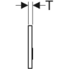 Przycisk uruchamiający Sigma50, przedni, uniwersalny, prostokątny GEBERIT 115.788.00.1
