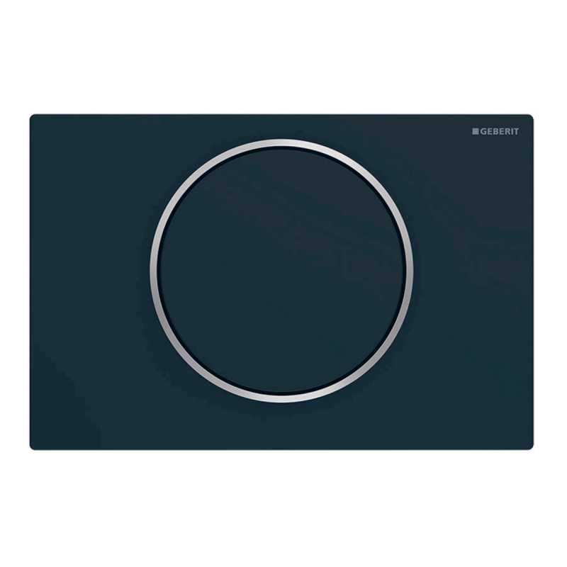 Przycisk uruchamiający Sigma10, przedni, czarny mat, easy-to-clean, okrągły GEBERIT 115.758.14.5