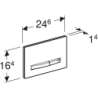 Przycisk uruchamiający Sigma50, przedni, uniwersalny, prostokątny GEBERIT 115.788.00.2