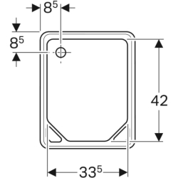 Umywalka podłogowa Publica GEBERIT 108000000