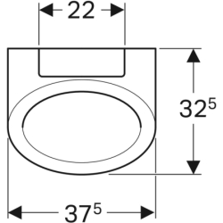 Pisuar Centaurus, bezwodny, odpływ do tyłu lub do dołu GEBERIT 236400600