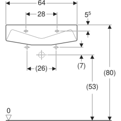 Umywalka Paracelsus, dla niepełnosprawnych, B64 GEBERIT 251060000