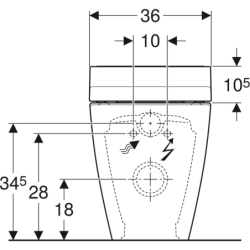 Urządzenie WC z funkcją higieny intymnej AquaClean Tuma Comfort, stojąca miska WC, szkło czarne GEBERIT 146.310.SJ.1