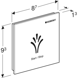 Ścienny panel sterujący AquaClean bezdotykowy GEBERIT 147.044.00.1