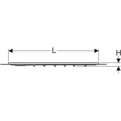 Panel do natrysków bezbrodzikowych Setaplano 75x170 Geberit 154.293.11.1