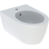Bidet wiszący iCon, ukryte mocowania, 53 cm, z przelewem, Biały-alpin / Matowy GEBERIT 501.898.JT.1