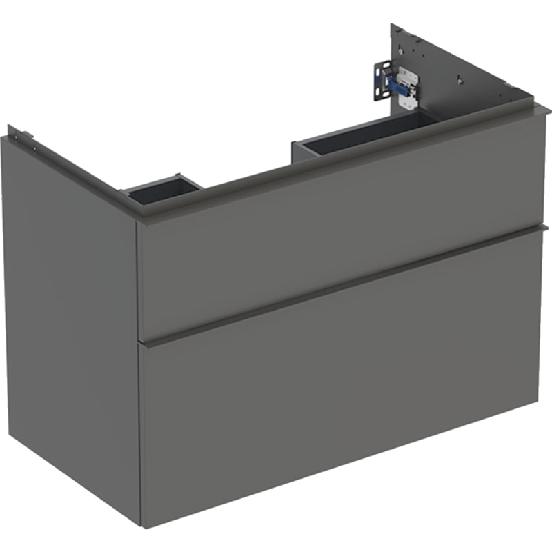 Szafka pod umywalkę iCon, z dwoma szufladami 88,8x61,5x47,6 cm, lava / lakierowany matowy, lava / matowy GEBERIT 502.305.JK.1