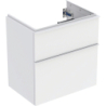 Szafka pod umywalkę iCon, z 2 szuflady, krótka 59,2x61,5x41,6 cm biały / lakier matowy, biały / matowy GEBERIT 502.307.01.3