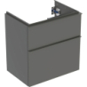 Szafka pod umywalkę iCon, z dwoma szufladami, krótka 59,2x61,5x41,6 cm lava / lakier matowy, lava / matowy GEBERIT 502.307.JK.1
