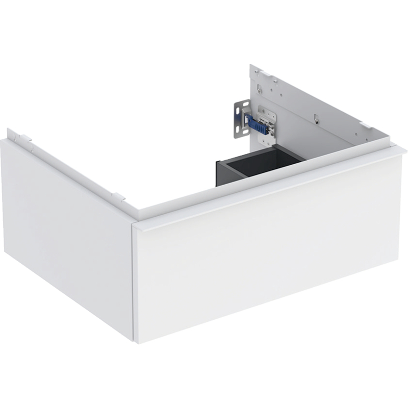 Szafka pod umywalkę iCon, z jedną szufladą 59,2x24,7x47,6 cm, biały / lakierowany matowy, biały / matowy GEBERIT 502.310.01.3