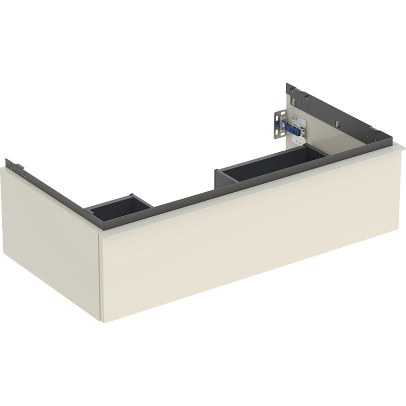 Szafka podumyw. iCon, 1 szuflada 88,8x24,7x47,6 cm, szary piaskowy / lakier, połysk, szary piaskowy / mat GEBERIT 502.312.JL.1