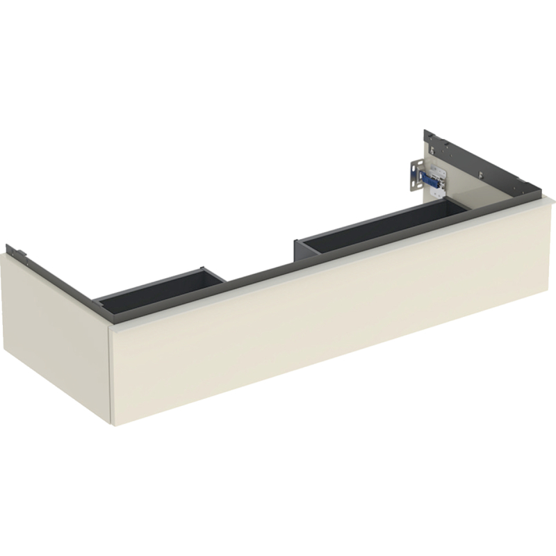 Szafka podumyw. iCon, 1 szuflada 118,4x24,7x47,6 cm, szary piaskowy / lakier, połysk, szary piaskowy / mat GEBERIT 502.313.JL.1