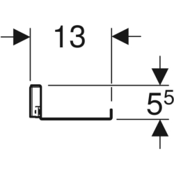 Półka iCon 67,55,5x13 Piaskowo-szary / matowy GEBERIT 502.327.JL.1