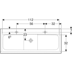 Set: umyw. meb. iCon slim, z szafką podumyw., 2 szuflady,  umywalka-120cm, lava/lakier mat, lava/mat GEBERIT 502.338.JK.1