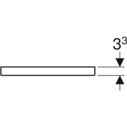 Uchwyt iCon: Piaskowo-szary / matowy, 36.7cm GEBERIT 502.356.JL.1