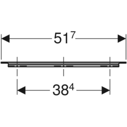 Uchwyt iCon: Biały / matowy, 51.7cm GEBERIT 502.358.01.1
