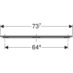Uchwyt iCon: Chrom błyszczący, 73.7cm GEBERIT 502.360.00.1