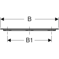 Uchwyt iCon: Czarny / matowy, 88.5cm GEBERIT 502.361.14.1