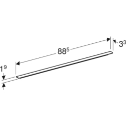 Uchwyt iCon: Lava / matowy, 88.5cm GEBERIT 502.361.JK.1