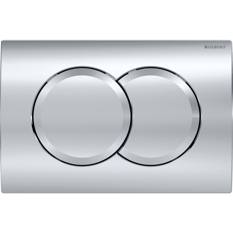 Przycisk uruchamiający Delta01, przedni, chrom błyszczący, okrągły GEBERIT 115.107.21.1