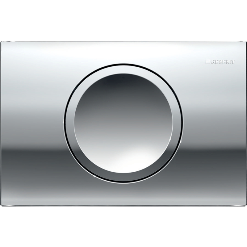 Przycisk uruchamiający Delta15, przedni, chrom błyszczący, okrągły GEBERIT 115.109.21.1