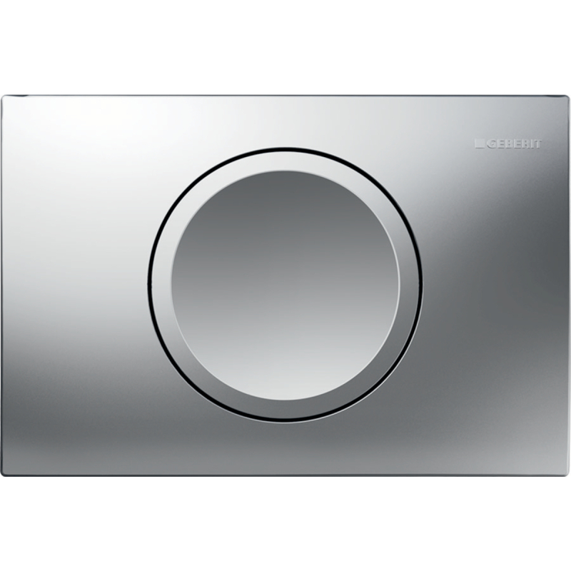 Przycisk uruchamiający Delta15, przedni, chrom-mat, okrągły GEBERIT 115.109.46.1