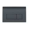 Przycisk uruchamiający Delta50, przedni, czarny RAL 9005, prostokątny GEBERIT 115.119.DW.1