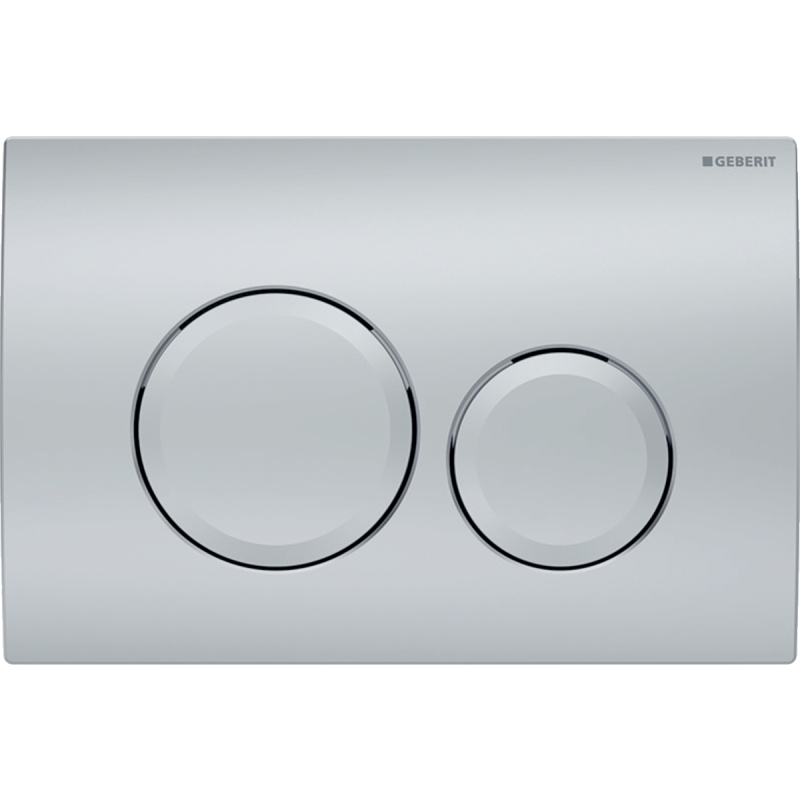 Przycisk uruchamiający Delta20, przedni, chrom-mat, okrągły GEBERIT 115.127.46.1