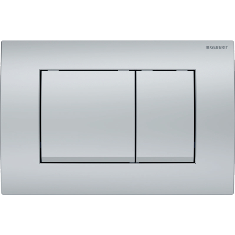 Przycisk uruchamiający Delta20, przedni, chrom-mat, prostokątny GEBERIT 115.137.46.1