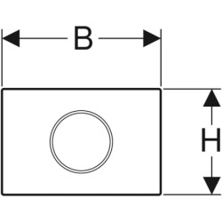 Elektroniczny zestaw uruchamiający WC, RF, Sigma10, 12cm, stal nierdz. GEBERIT 115.867.SN.6
