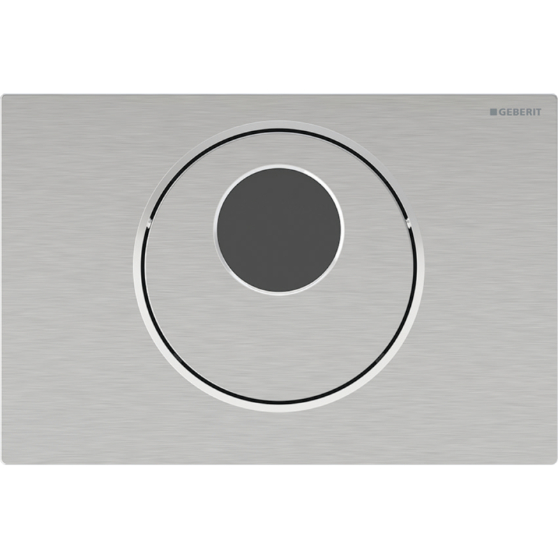 Elektroniczny zestaw uruchamiający WC, IR, zasilanie bateryjne, Sigma10, 12cm, stal nierdz. GEBERIT 115.891.SN.6