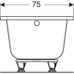 PERFECT wanna prostokątna 170x75 cm GEBERIT 554.073.01.1