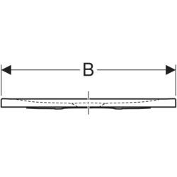Brodzik prostokątny Nemea 100x80 cm, biały matowy GEBERIT 550.593.00.1
