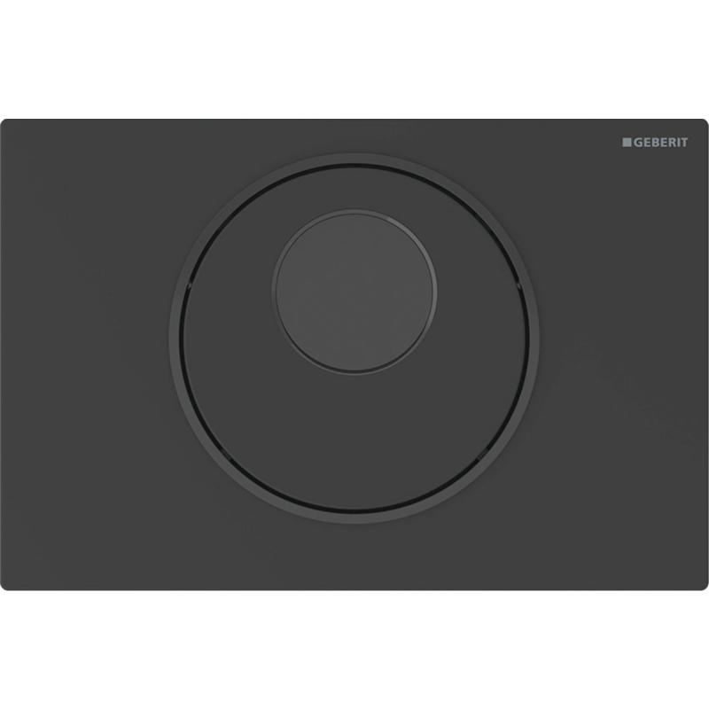 Elektroniczny zestaw uruchamiający WC, IR, Sigma10, 8cm(2016), stal nierdzewna, czarny mat, easy-to-clean GEBERIT 115.856.16.6