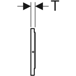 Elektroniczny zestaw uruchamiający WC, IR, Sigma10, 8cm(2016), stal nierdzewna, czarny mat, easy-to-clean GEBERIT 115.856.16.6